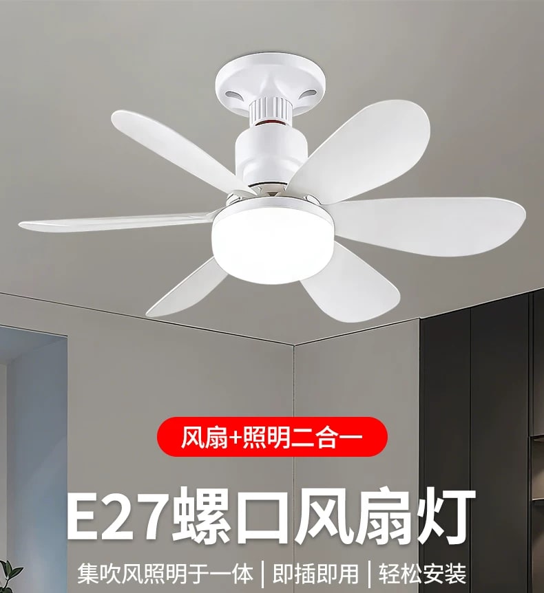 E27 Screw-In Ceiling Fan Light with Remote photo 6