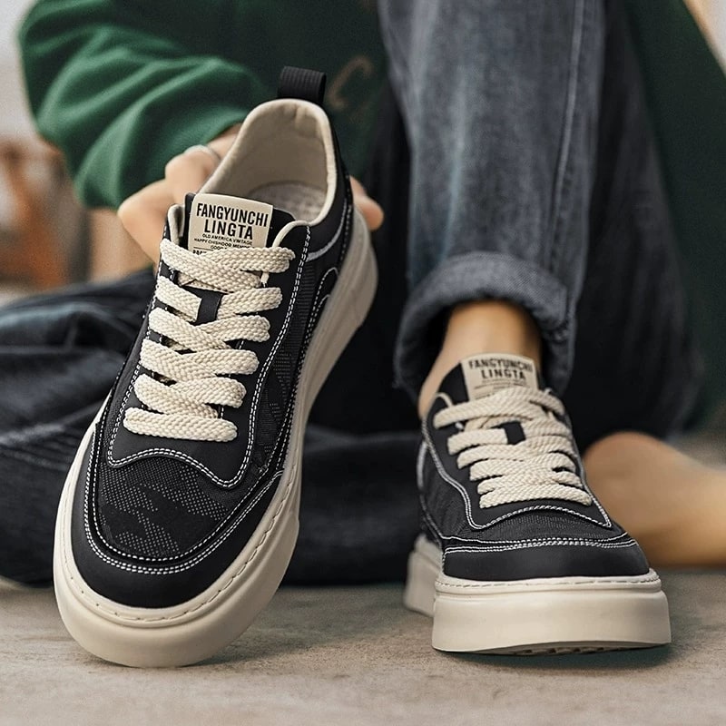 Plover Breathable Low-Top Canvas Trainers for Men photo 4
