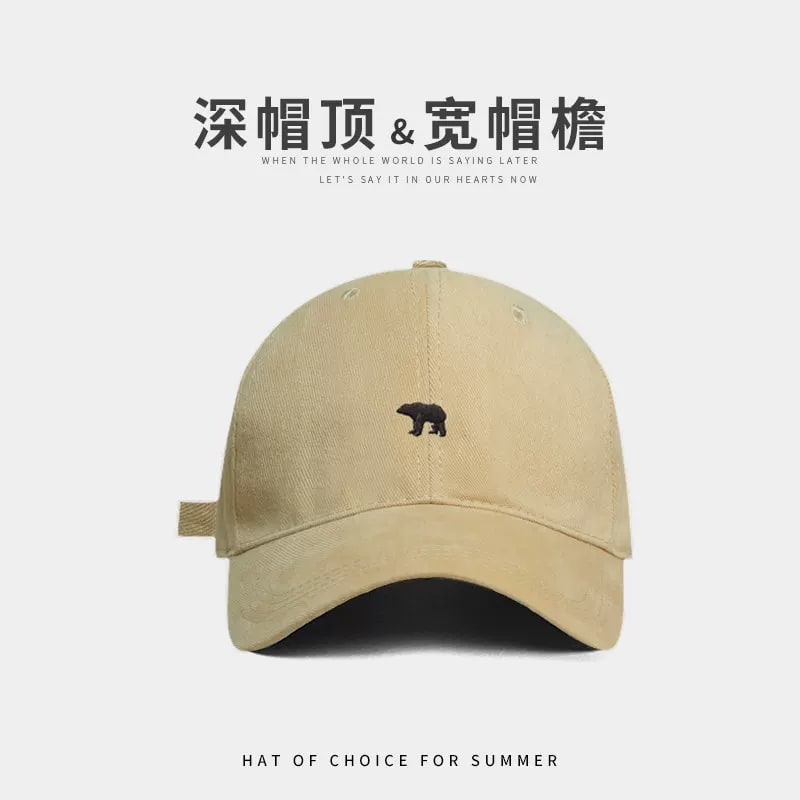 Brushed Cotton Deep-Crown Baseball Cap with Wide Brim photo 5