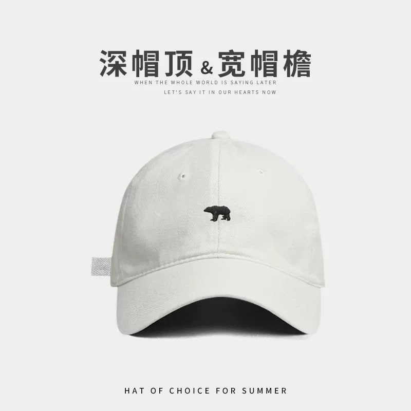 Brushed Cotton Deep-Crown Baseball Cap with Wide Brim photo 3