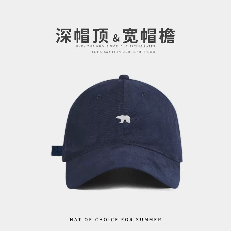 Brushed Cotton Deep-Crown Baseball Cap with Wide Brim photo 2