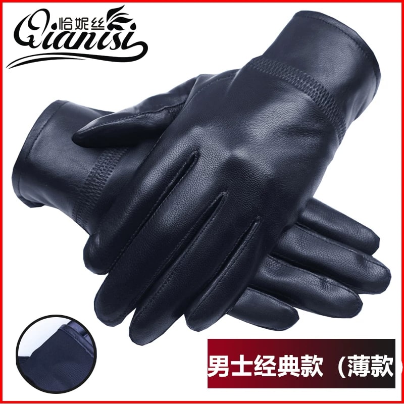 QIANISI Sheepskin Leather Gloves for Men and Women photo 3