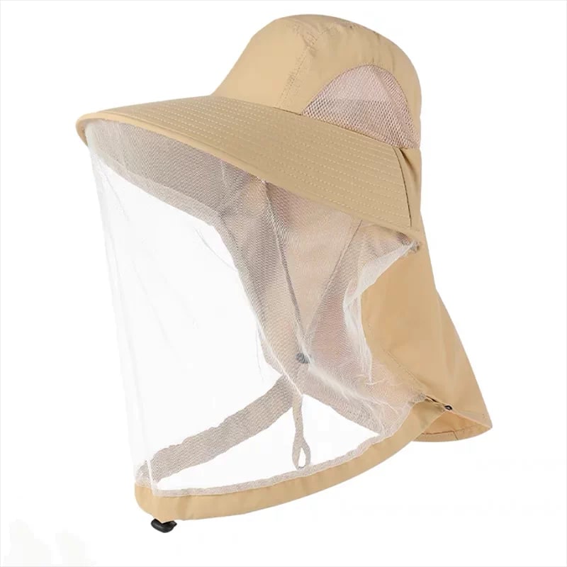 Wide-Brim Fishing Hat with Detachable Mosquito Net photo 6