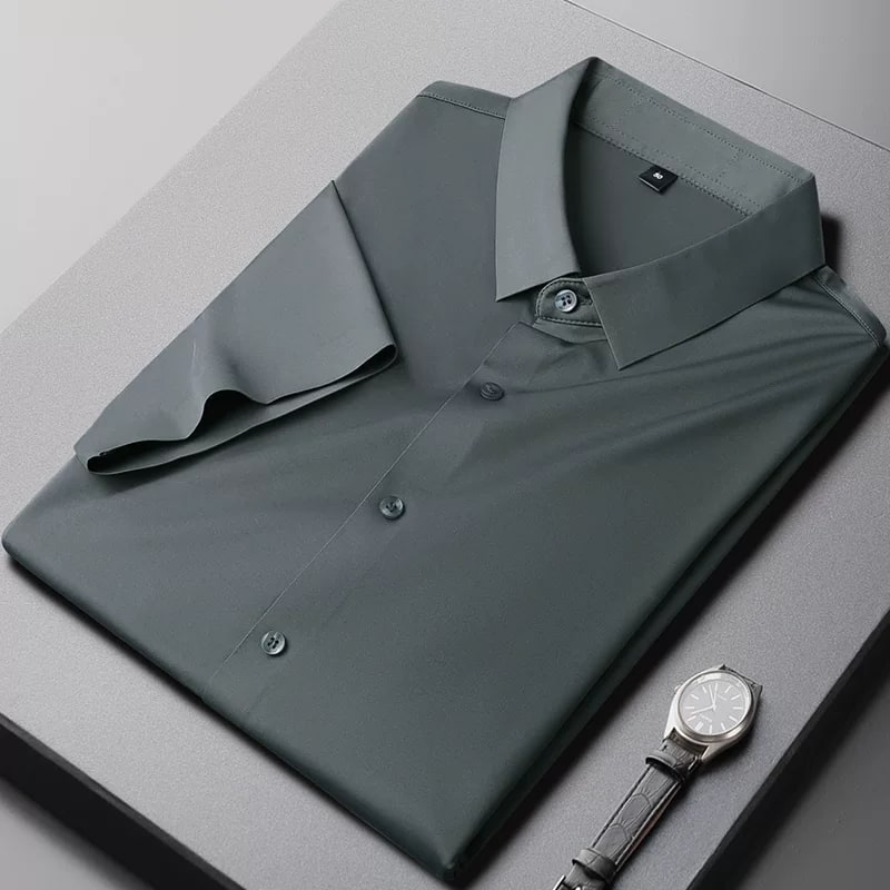 Romon Men's Cool-Touch Short-Sleeve Shirt photo 4