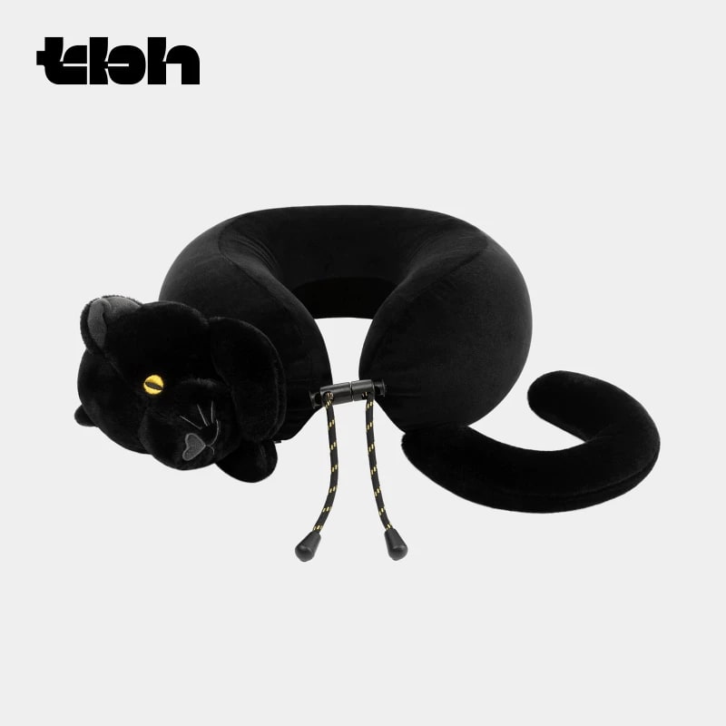 Black Panther Travel Neck Pillow with Optional Blanket Set photo 2