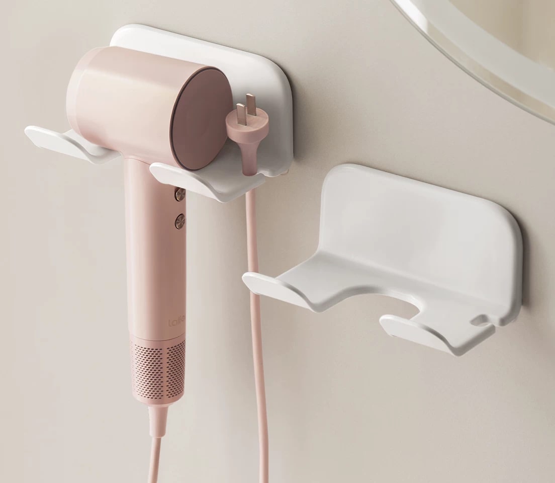 No-Drill Plastic Wall-Mounted Hair Dryer Holder — Home & Furniture on G+ Market