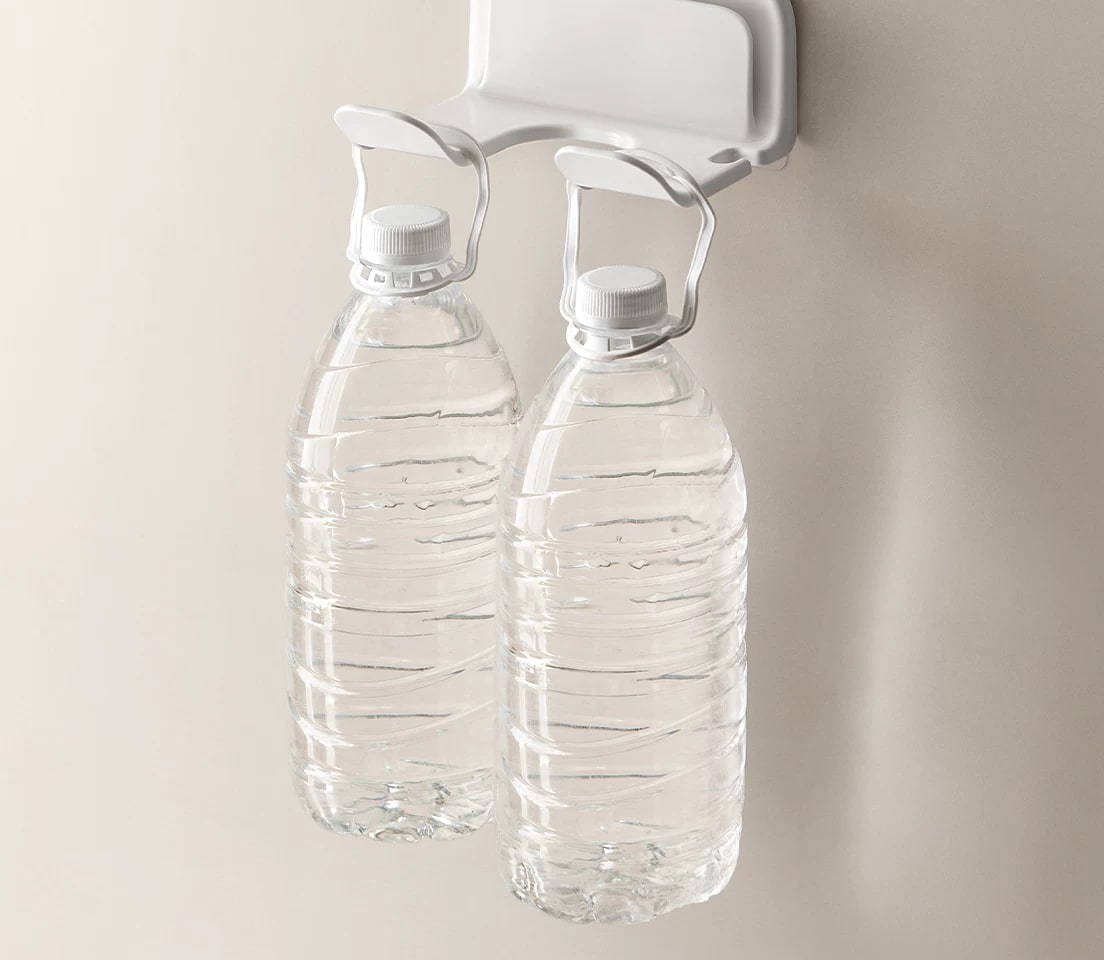No-Drill Plastic Wall-Mounted Hair Dryer Holder photo 3