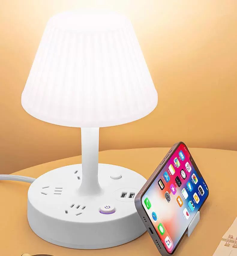 Multifunctional LED Desk Lamp with USB Charging and Power Sockets — Home & Furniture on G+ Market