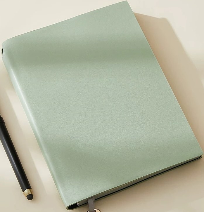 A5 Soft Leather-Cover Lined Notebook 256 Pages — All products on G+ Market