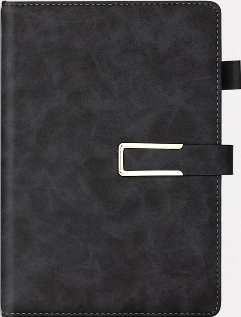 Deli Leather-Cover Notebook with Magnetic Clasp — All products on G+ Market