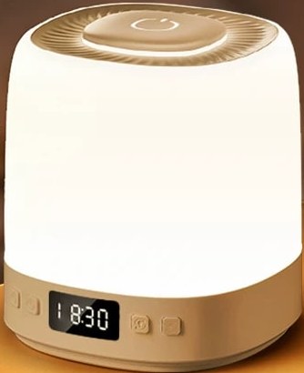 ONEFIRE Rechargeable Bedside Lamp with Clock — Home & Furniture on G+ Market