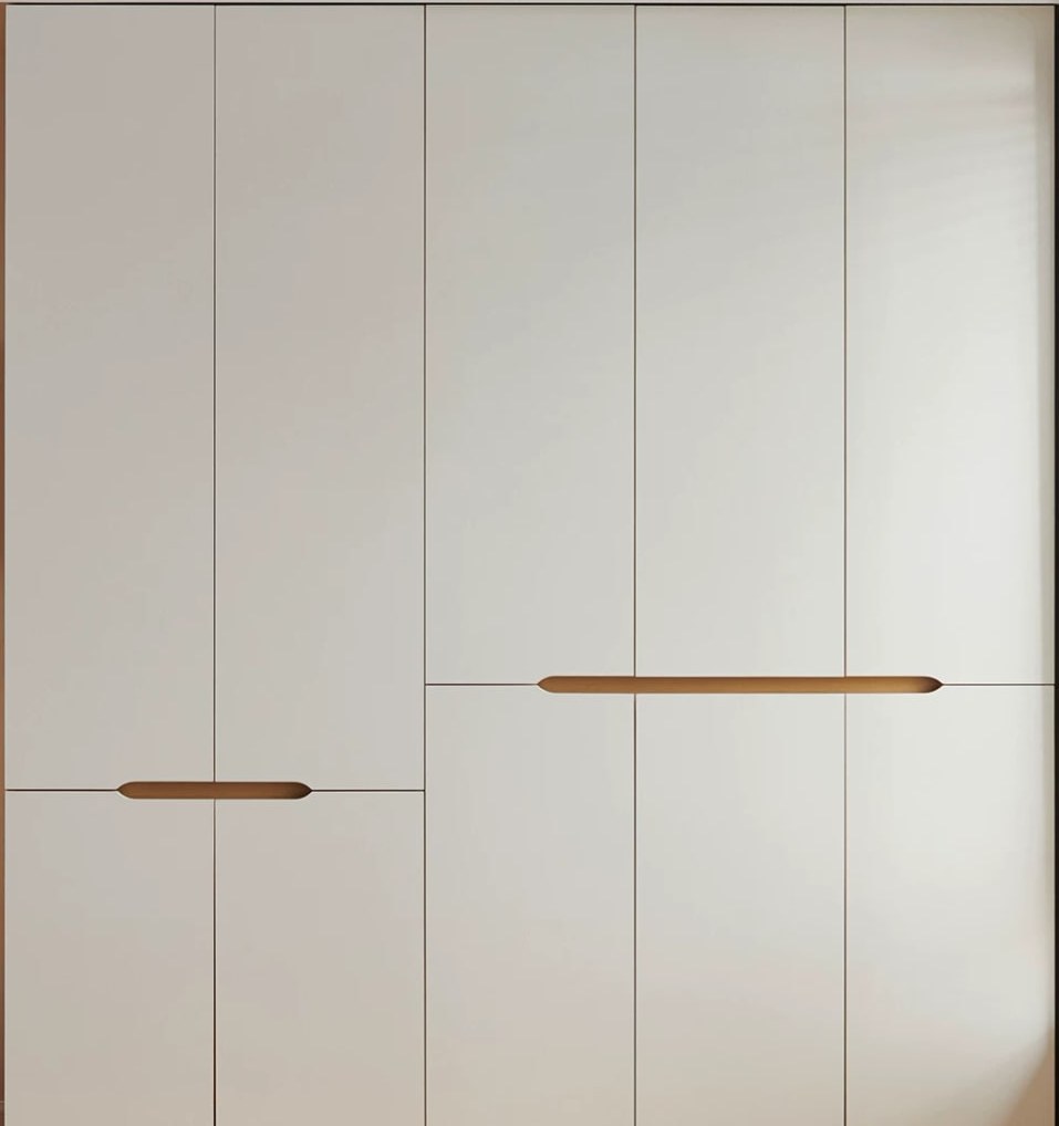 QuanU Modern Cream Style Wardrobe with Top Cabinets — Home & Furniture on G+ Market
