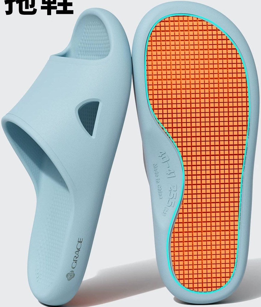 Arch-Support Bathroom Slippers with Full-Sole Grip — Fashion on G+ Market