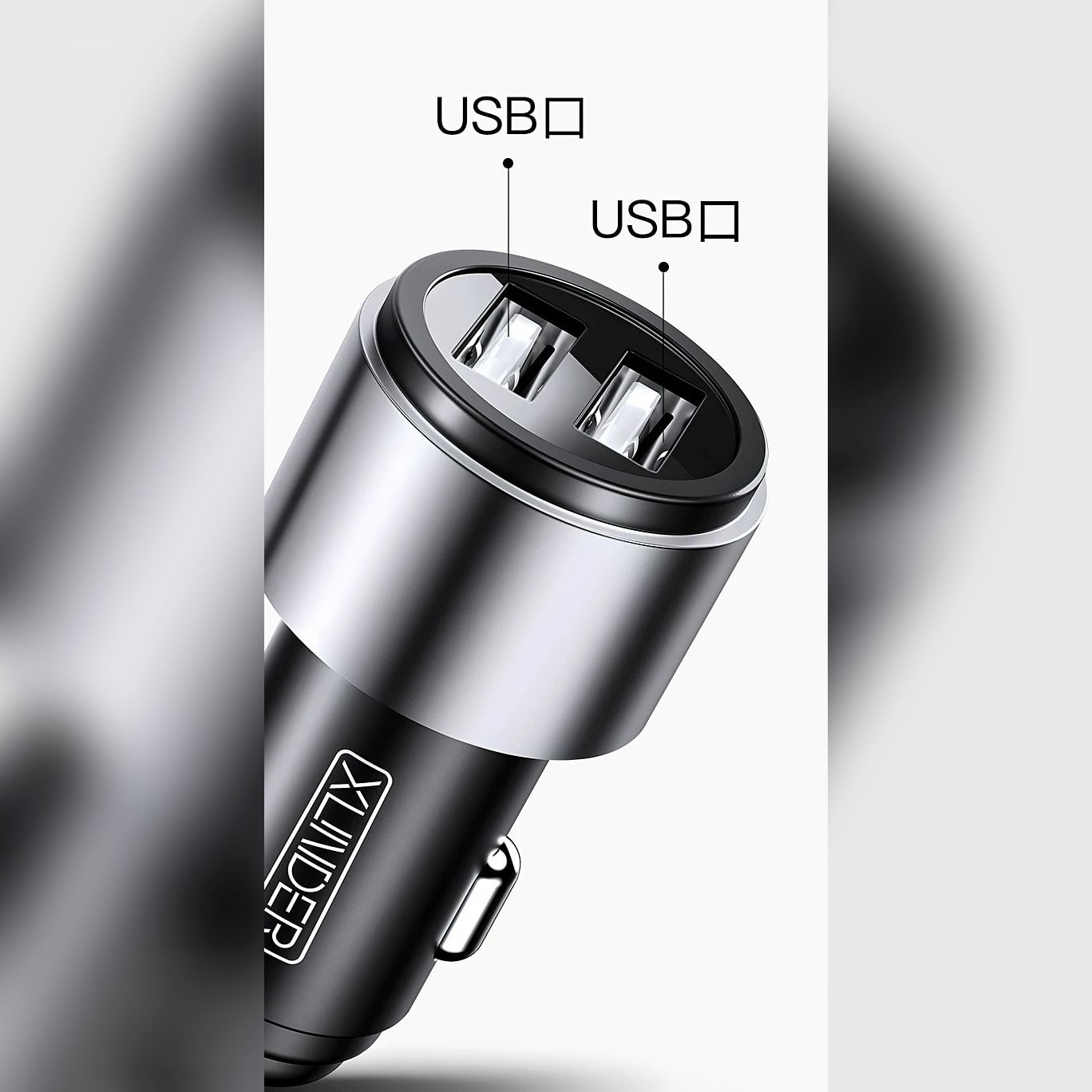 66W Dual-Port Fast Car Charger for 12V and 24V Sockets — Electronics on G+ Market