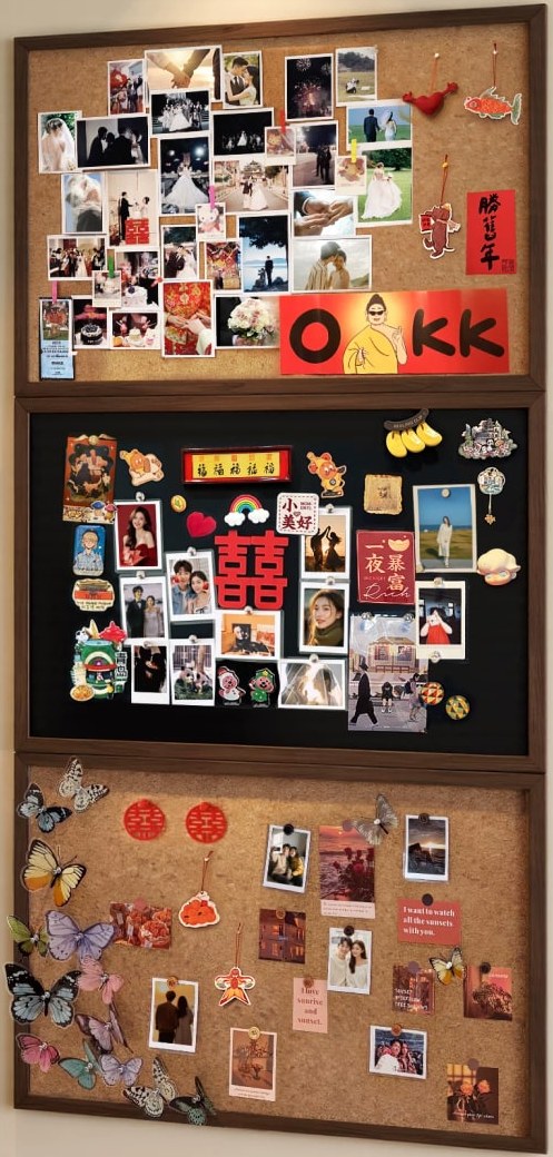 Blackboard and Cork Board Combo Photo Wall Set — Home & Furniture on G+ Market