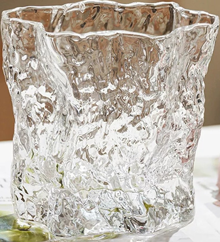 Glacier-Texture Glass Vase, Short to Extra Large — Home & Furniture on G+ Market
