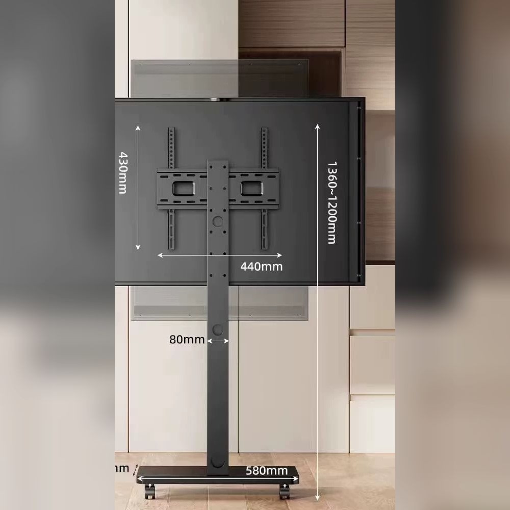 Rolling TV Floor Stand with Height Adjustment — Electronics on G+ Market
