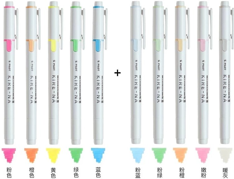 PILOT KIRE-NA Dual-Tip Quick-Dry Highlighters — All products on G+ Market