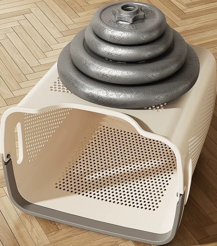 Nordic-Style Laundry Basket with Underwear Compartment — Home & Furniture on G+ Market