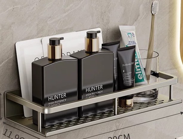 Aluminium Wall-Mounted Bathroom Shelf — Home & Furniture on G+ Market