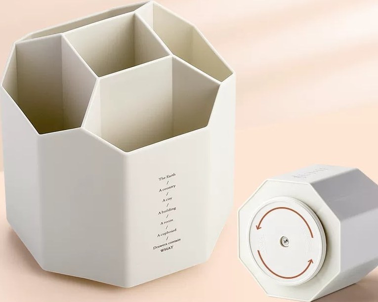 360-Degree Rotating Five-Compartment Pen Pot — All products on G+ Market