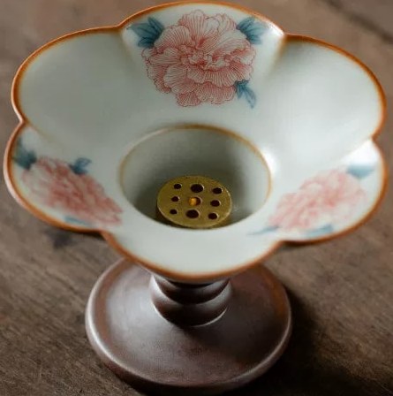Ru-Glaze Ceramic Incense Stand with Nine-Hole Insert — Home & Furniture on G+ Market