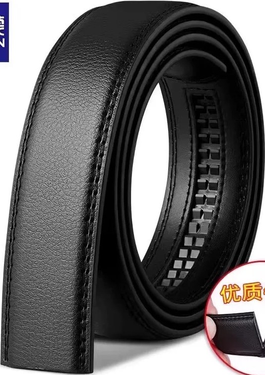 Romon Men's Leather Belt Strap without Buckle 3.5cm — Fashion on G+ Market