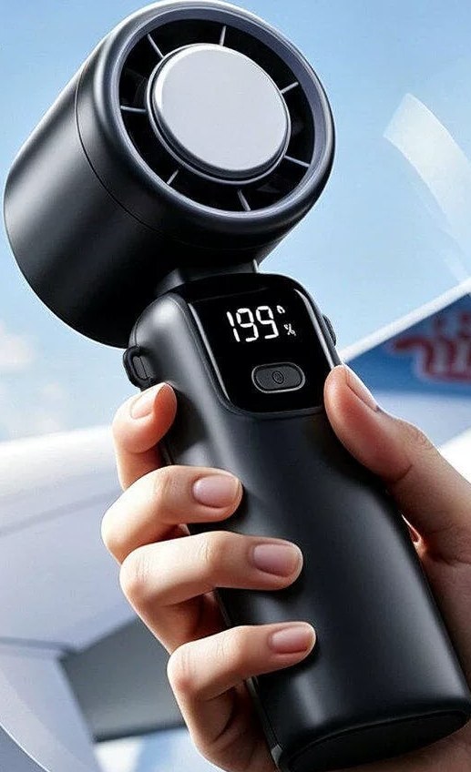 Handheld Turbo Fan with Thermoelectric Cooling Plate and LE…