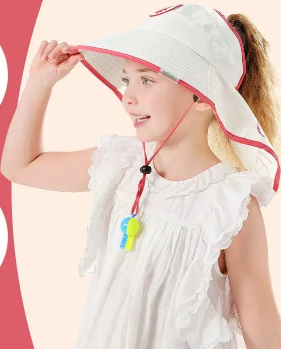 Kids Wide-Brim Sun Hat with Neck Flap — All products on G+ Market