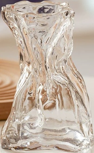 Rippled Glass Bud Vase, 16 cm — Home & Furniture on G+ Market