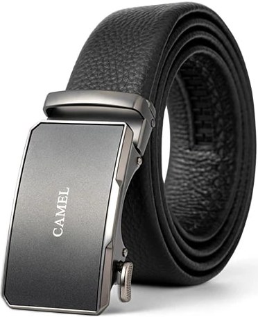 Camel Men's Automatic Buckle Leather Belt — Fashion on G+ Market