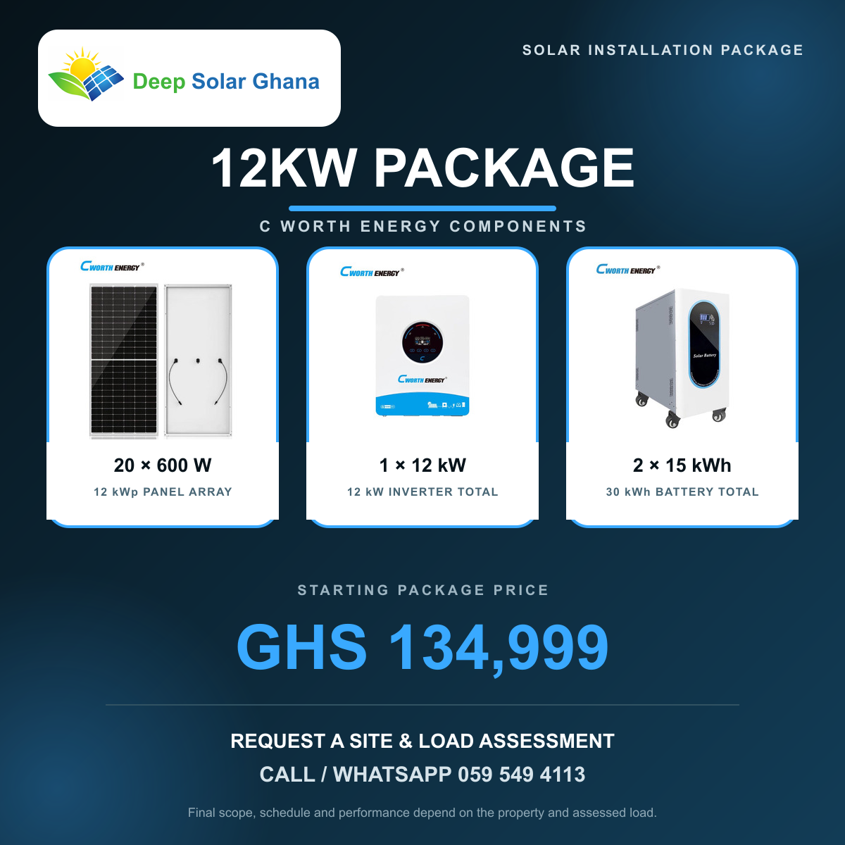 Deep Solar 12KW Solar Installation Package