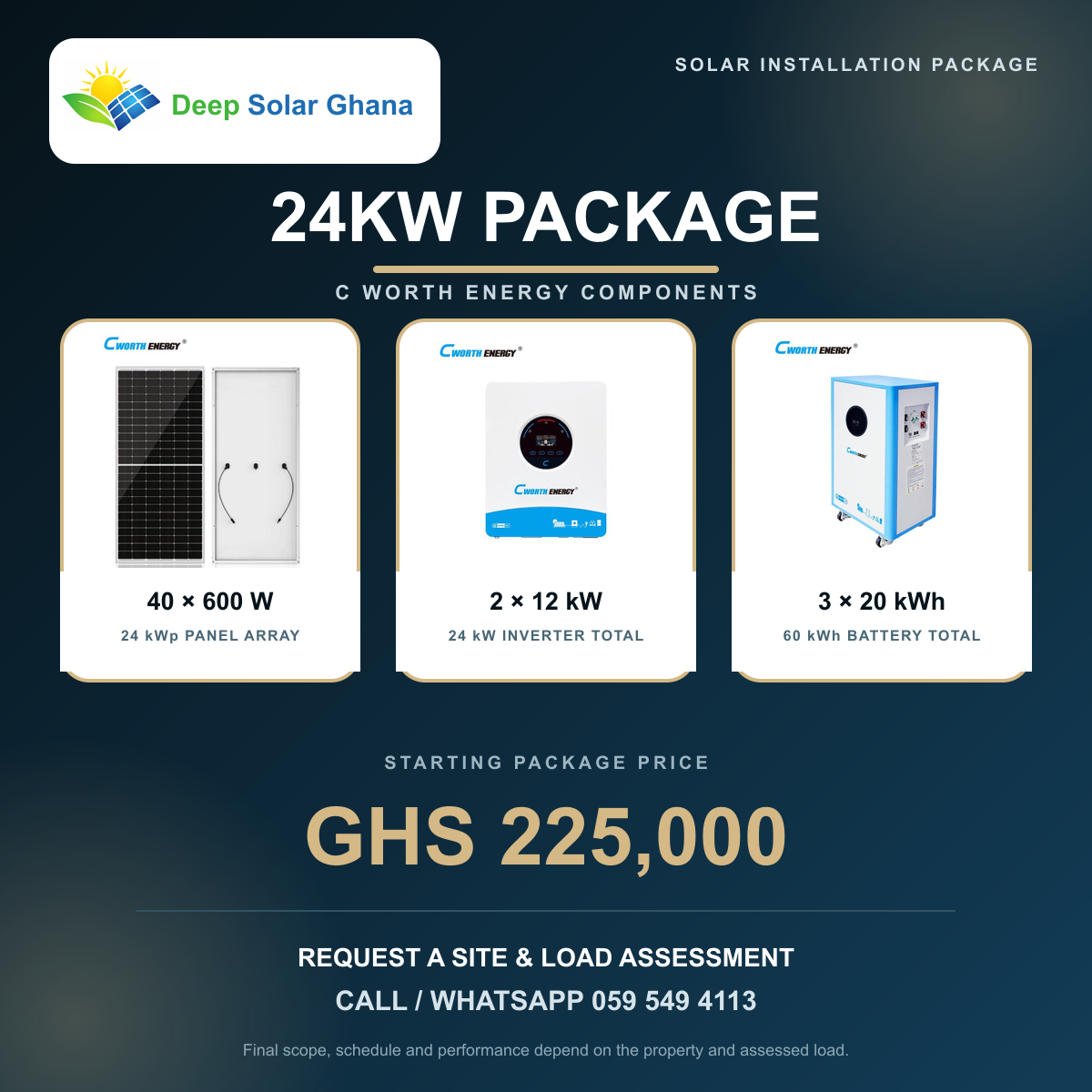 Deep Solar 24KW Commercial Solar Installation Package