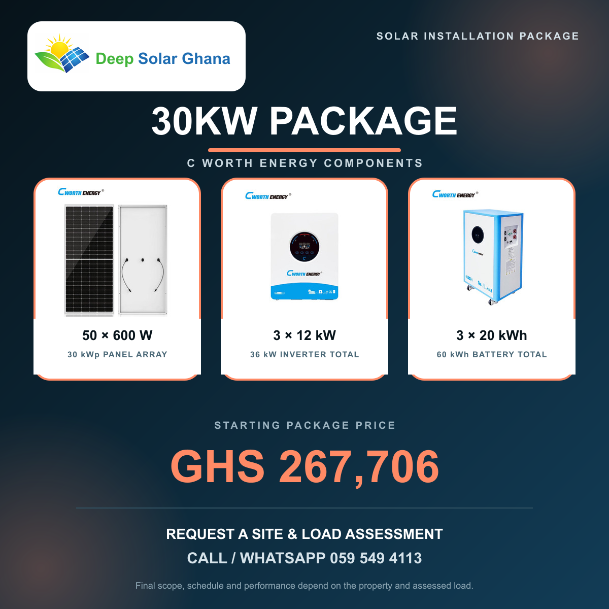 Deep Solar 30KW Commercial Solar Installation Package