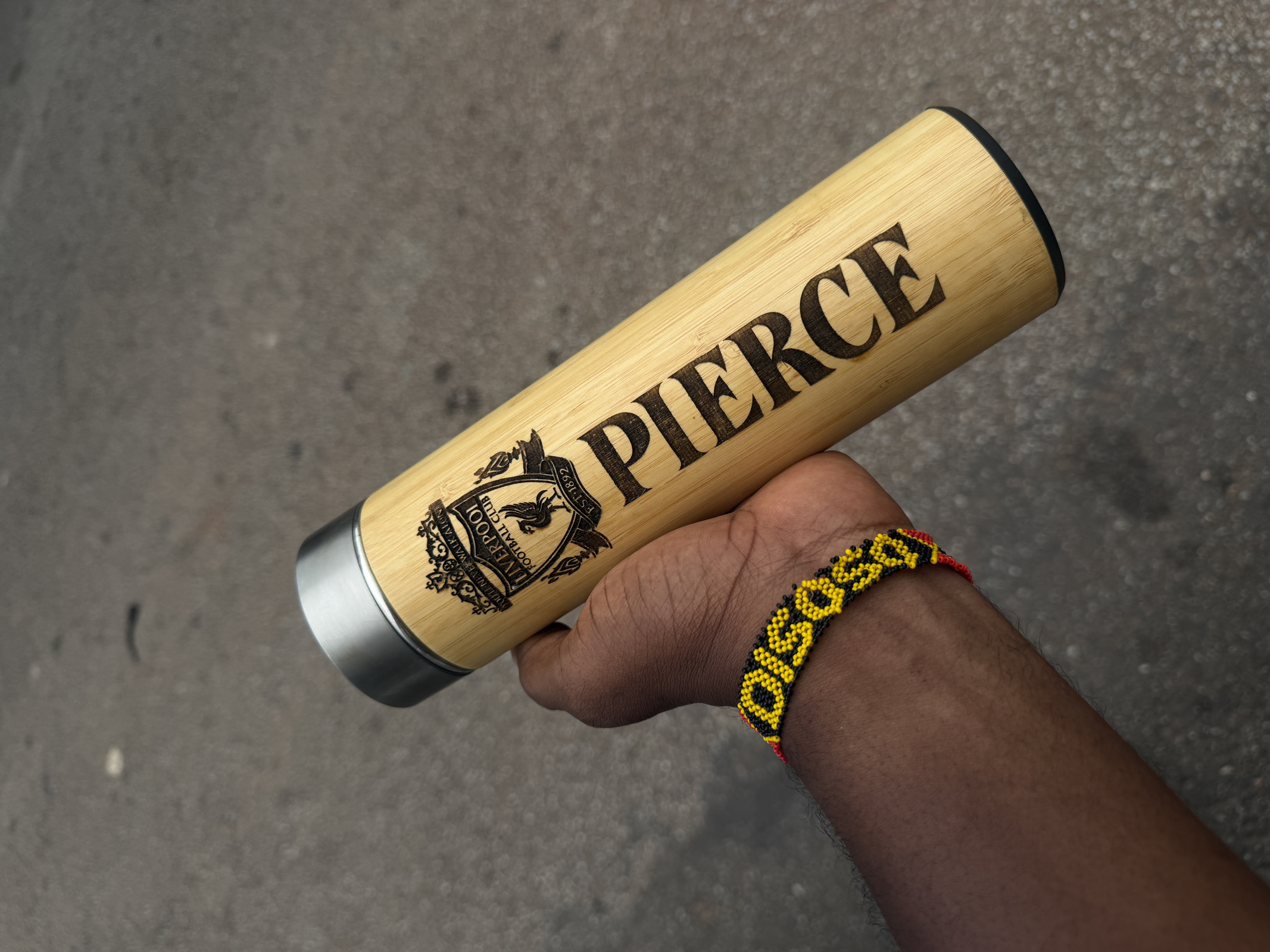 customized bamboo bottle