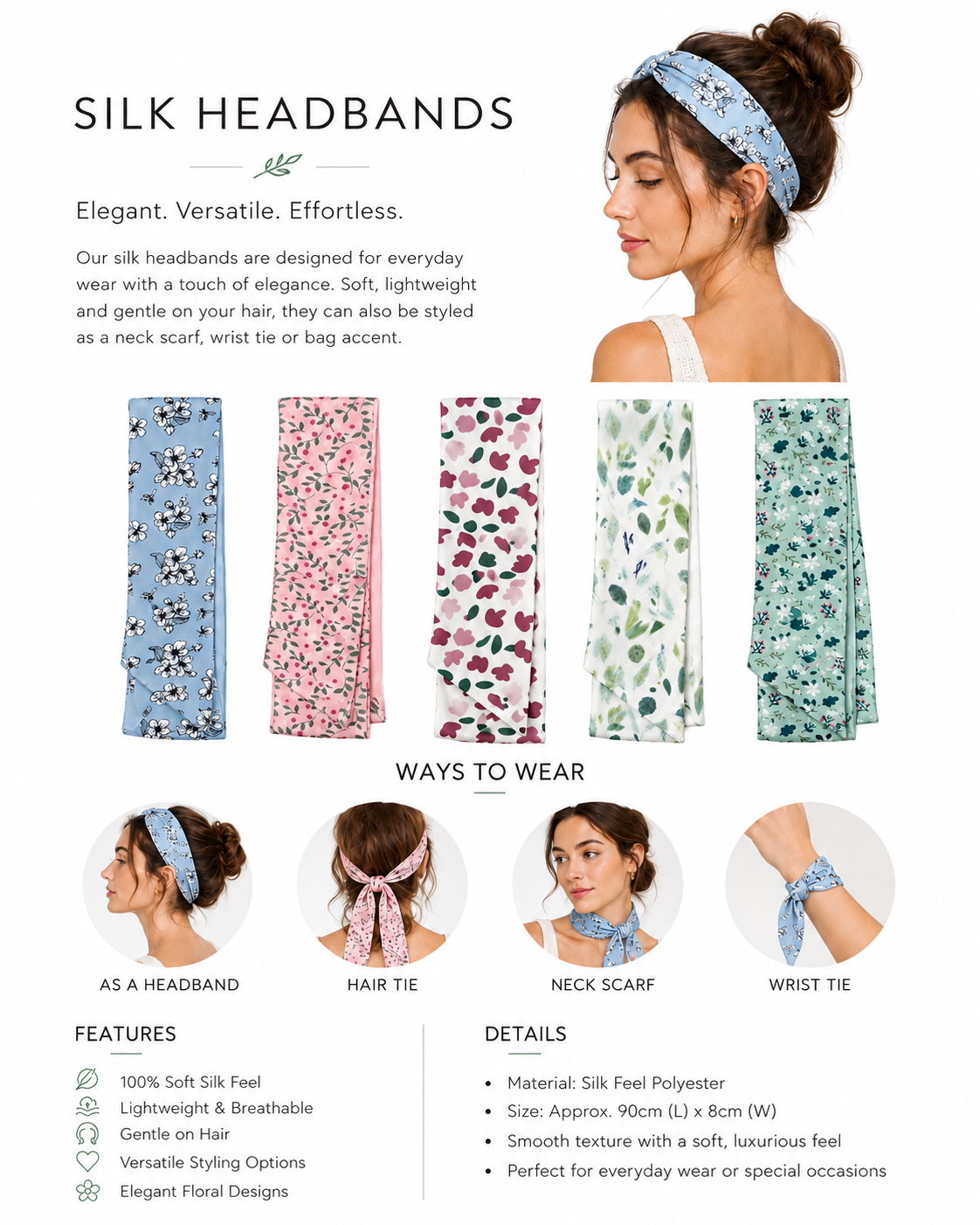 Silk Headbands