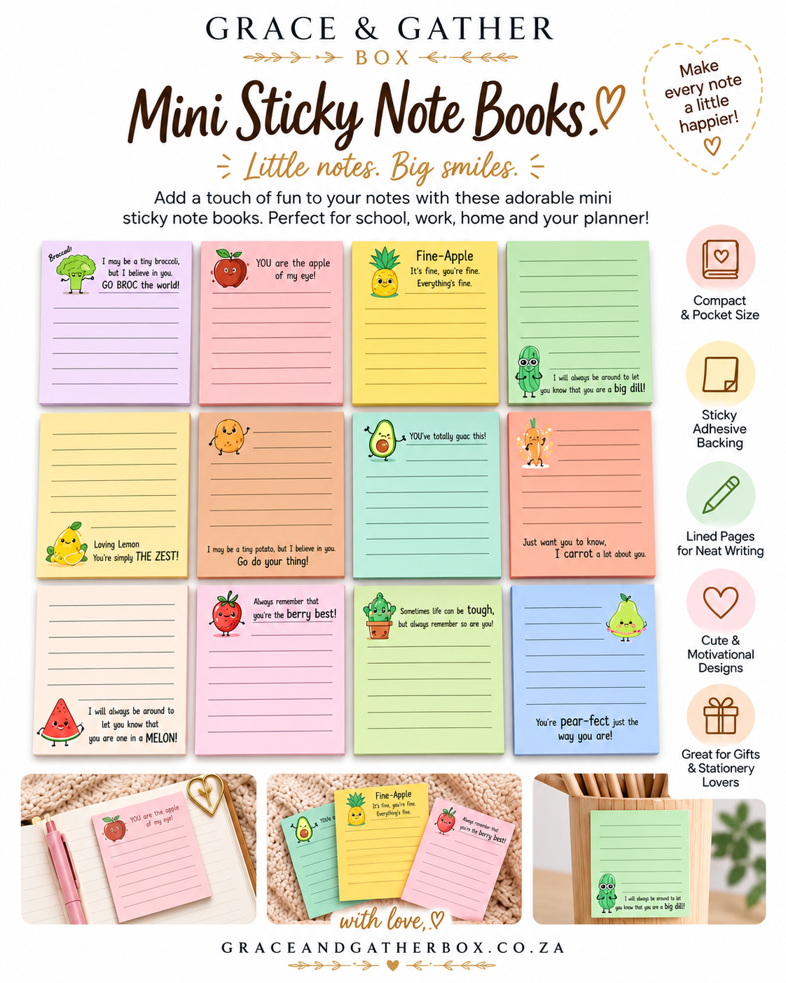 Mini Sticky Note Books