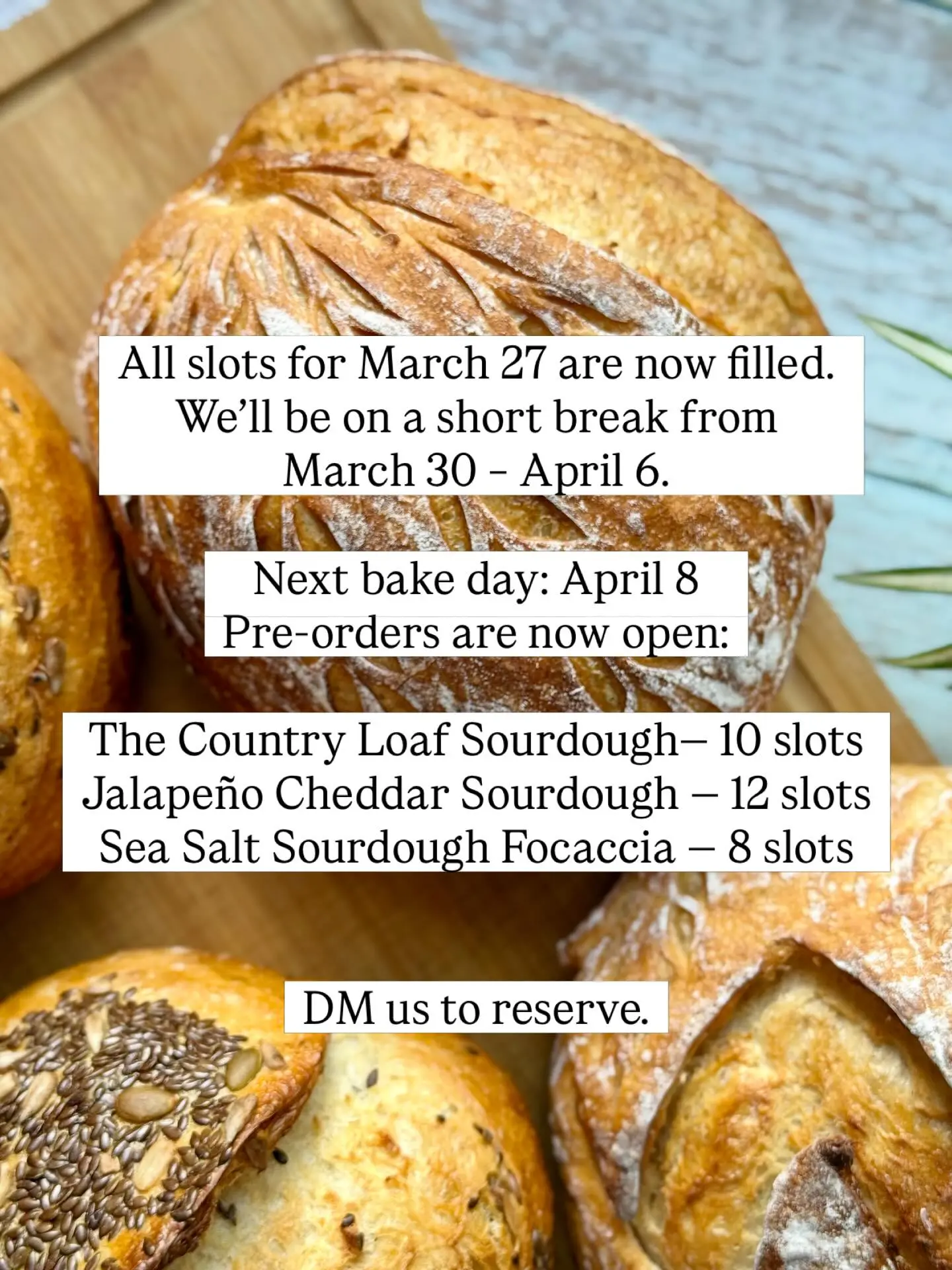 All slots for March 27 are now filled.
