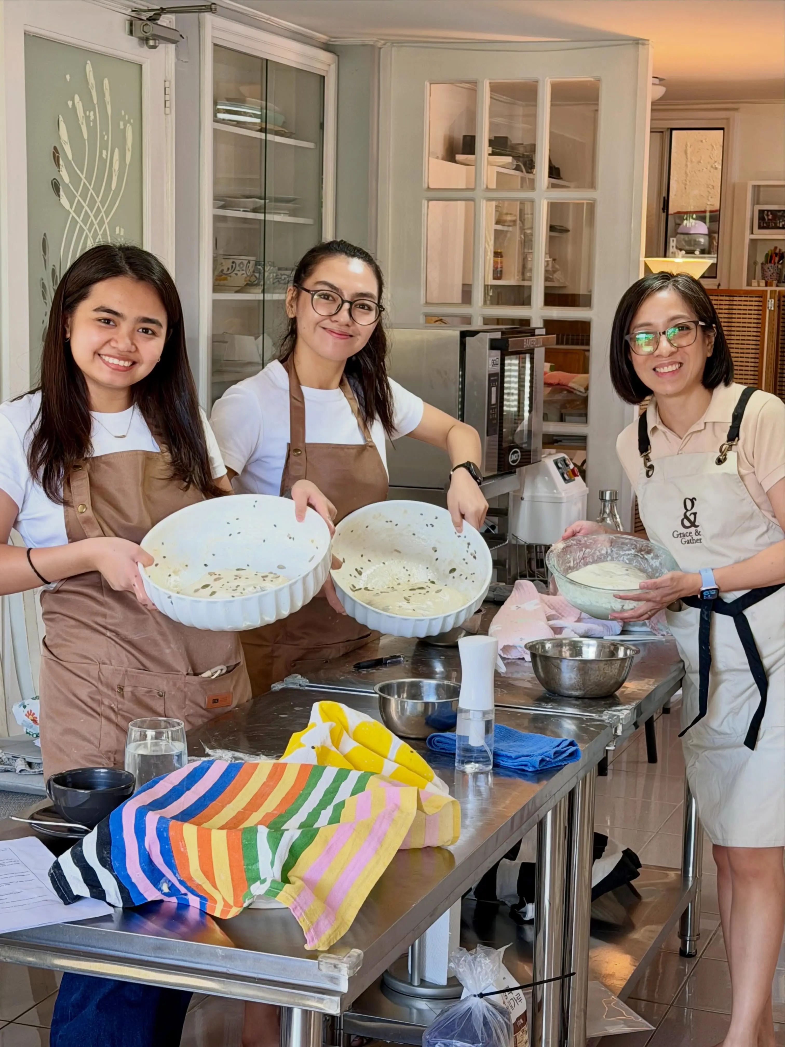 Growing up together, learning together, and now baking sourdough together. 7