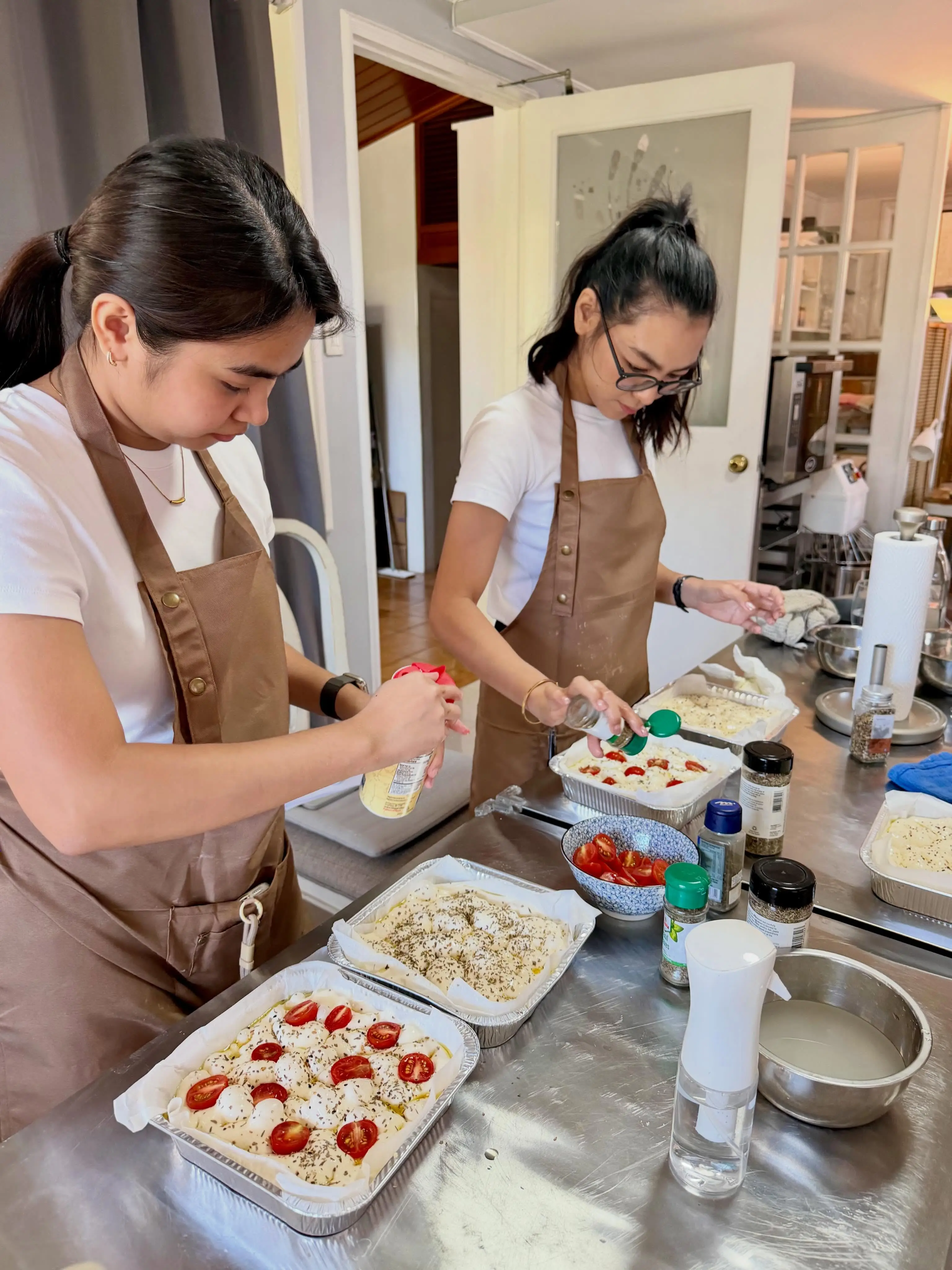 Growing up together, learning together, and now baking sourdough together. 8