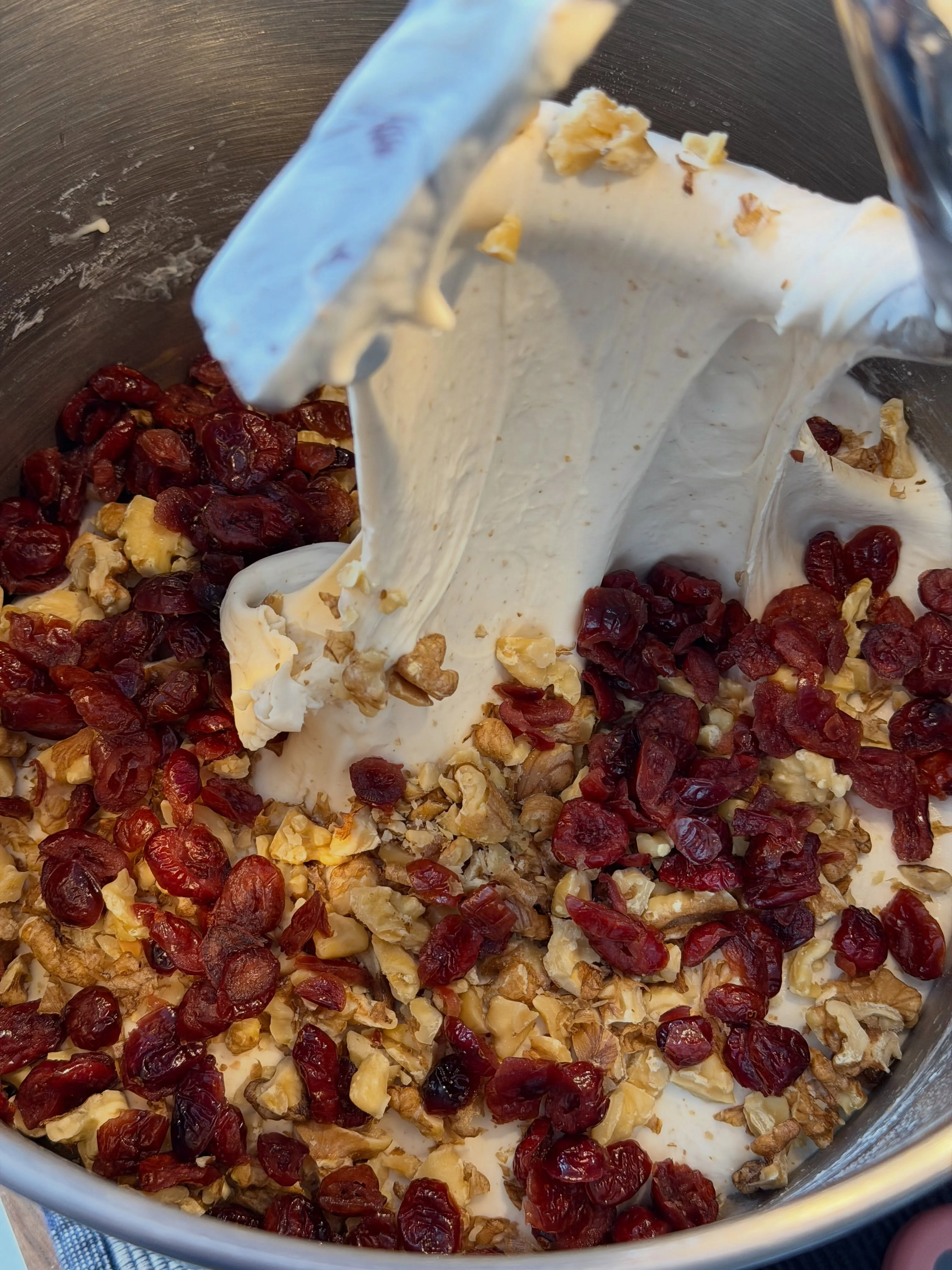 Back in the kitchen refining this Cranberry Walnut loaf! 3
