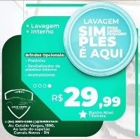 LAVAGEM SIMPLES - CARRO PEQUENO