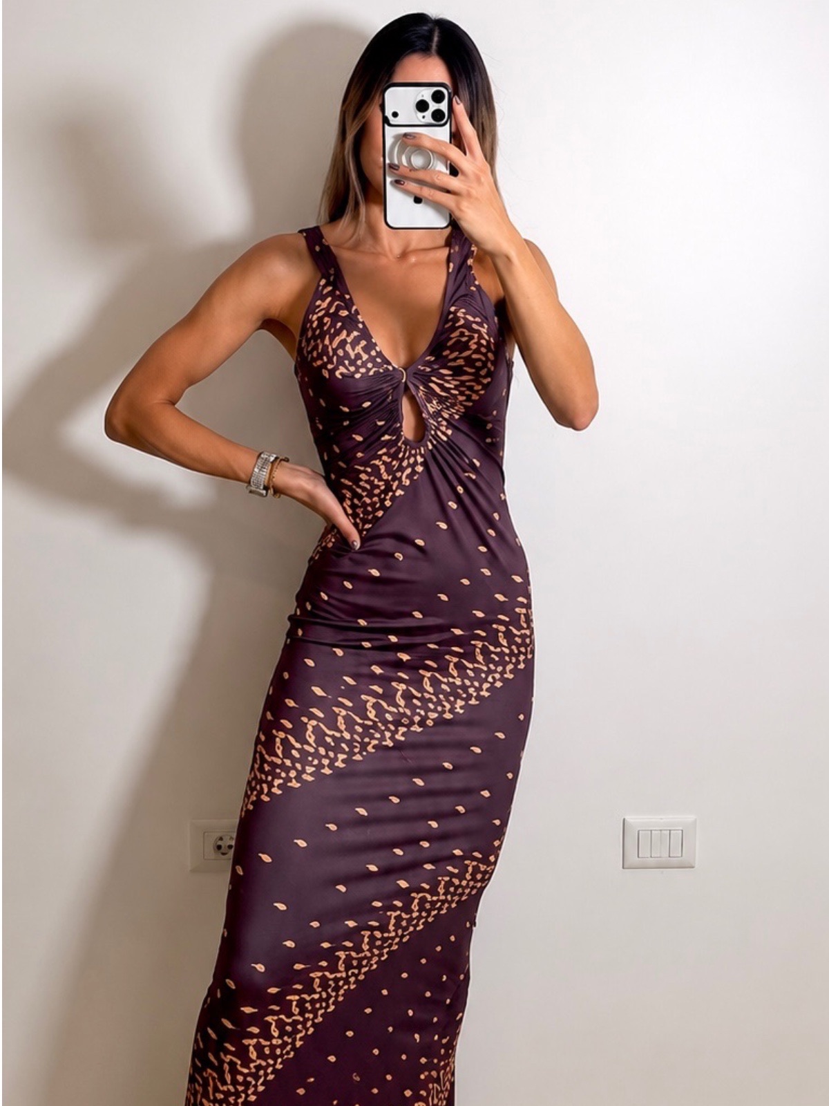 Vestido Midi Estampado (p115ves01)