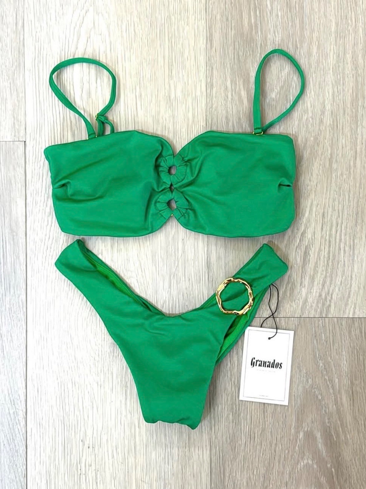 Aros Verde Esmeralda - (tdb79)