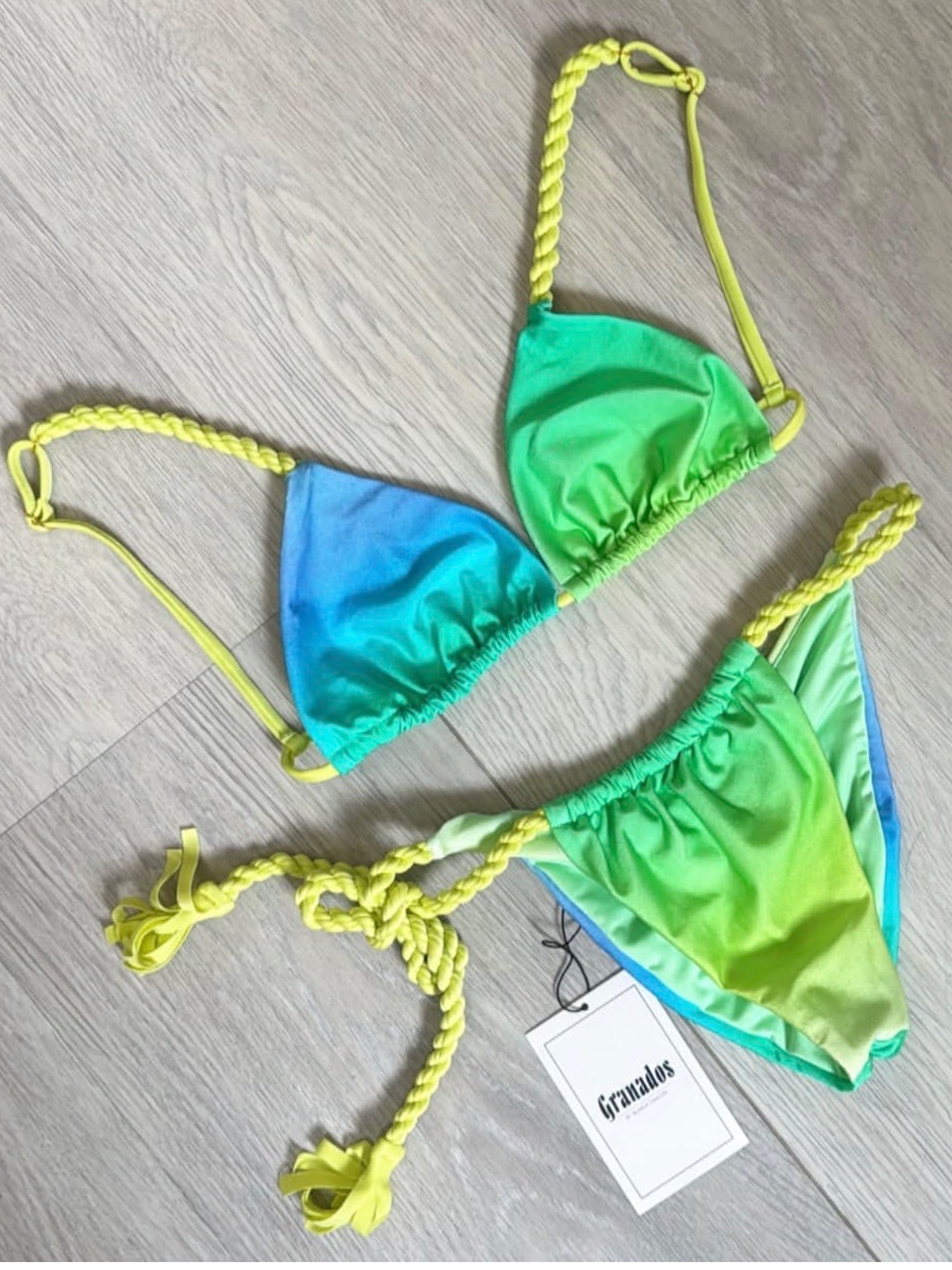 Cordones Turquesa Degradado - (tdb103)