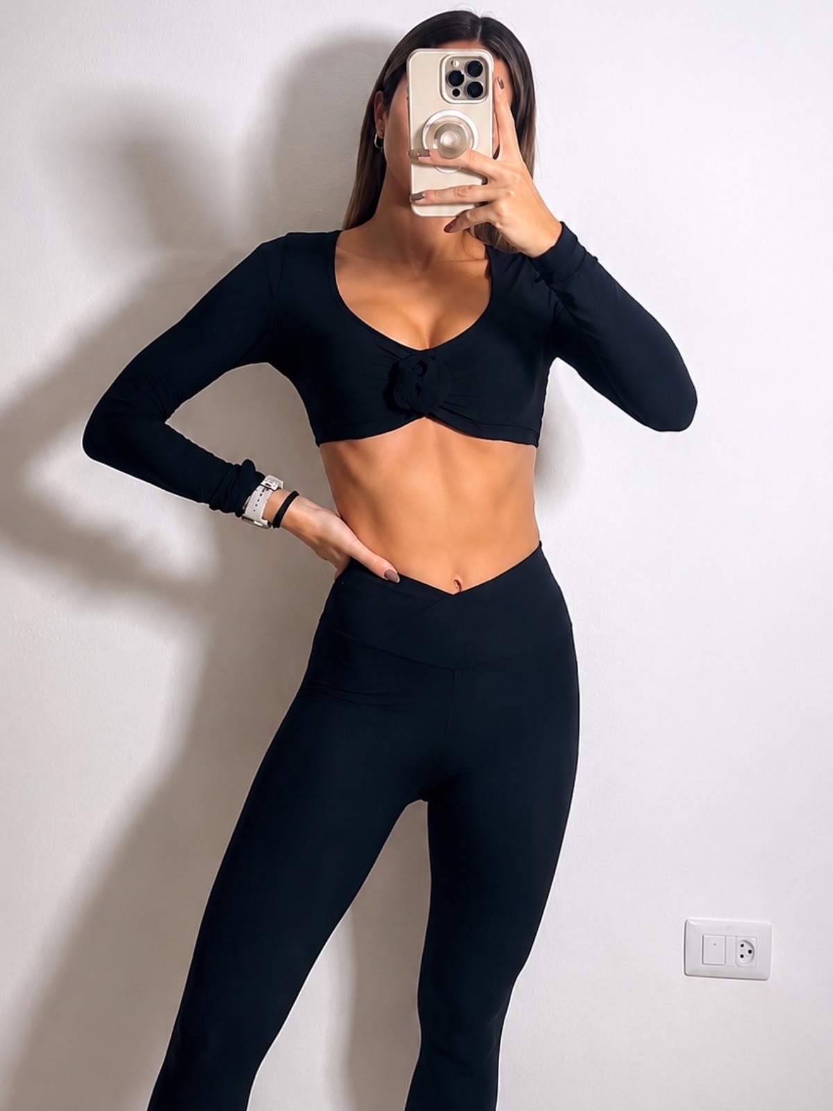 Set Legging Top Flor 3d - (p8set24)