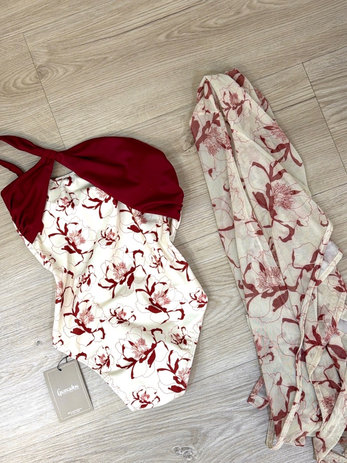 Completo Flor Roja - (tdb126)
