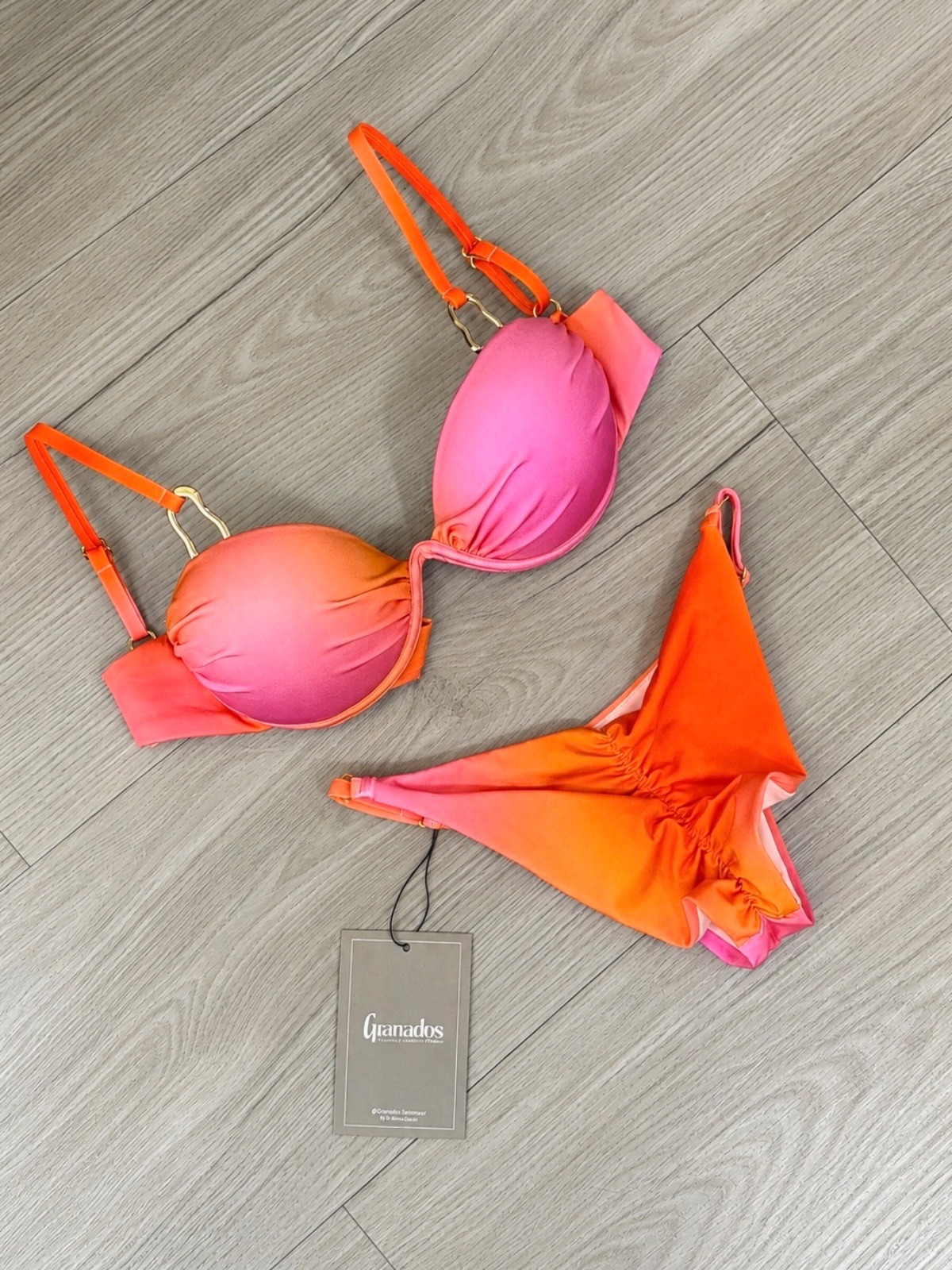 Copa Sirena Degradado Rosa Naranja - (tdb128)