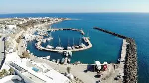 Return - Santorini sailing route
