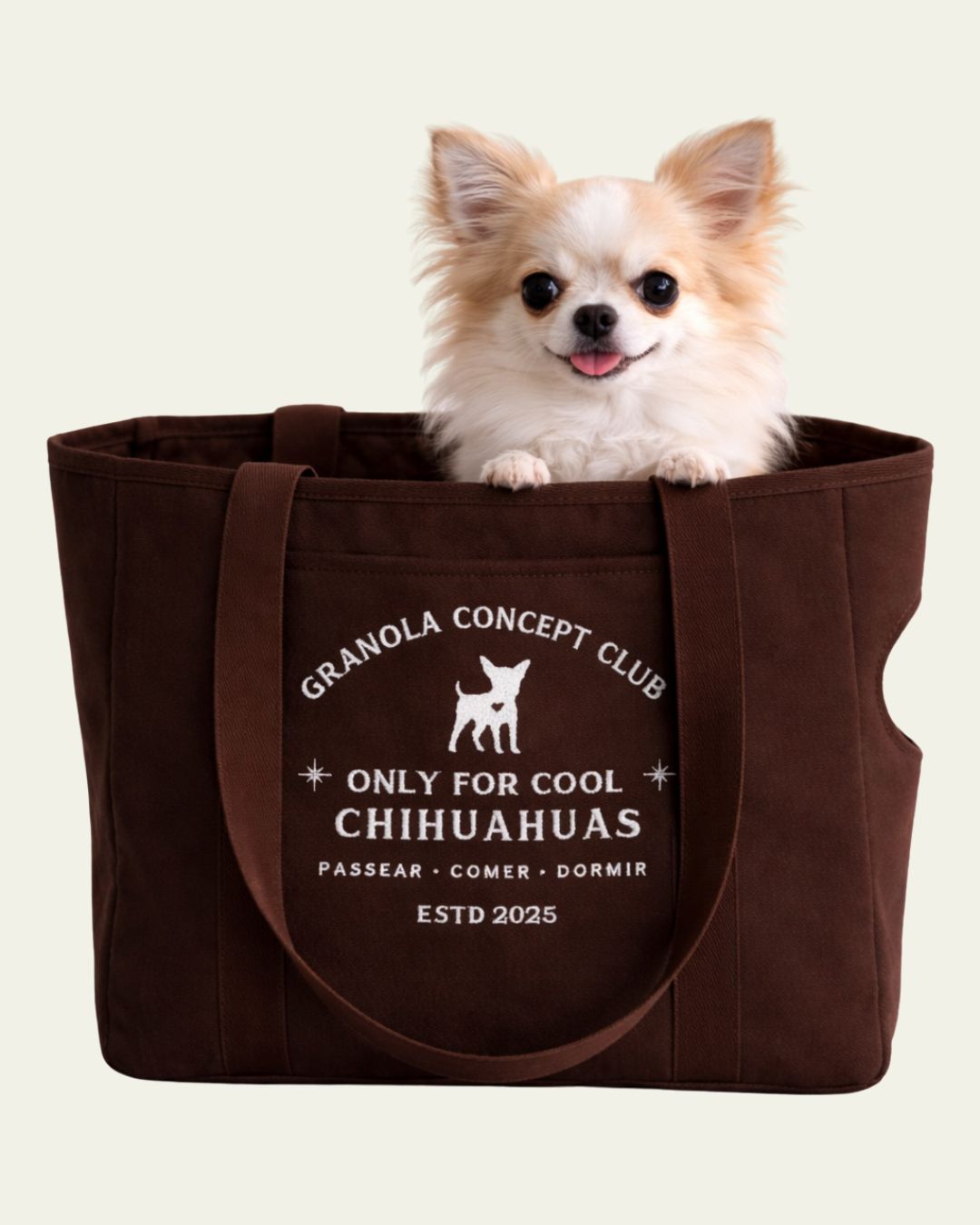 Bolsa Cool Chihuahuas Marrom
